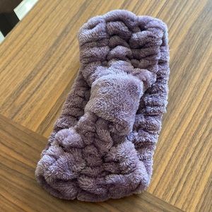 Purple elastic hair band